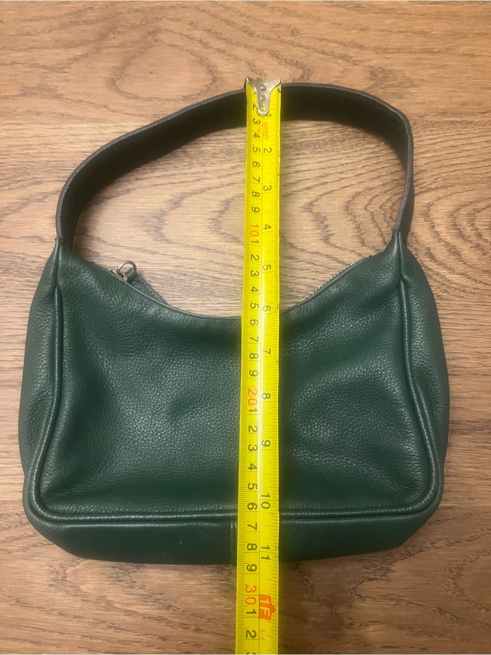 L’intervalle Green Leather Shoulder Bag - Picture 10 of 12